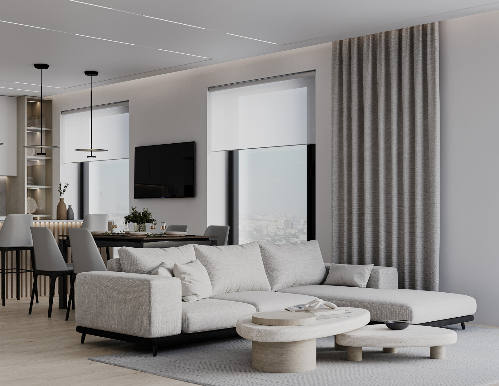 Проект оформления интерьера квартиры 90 кв.м.