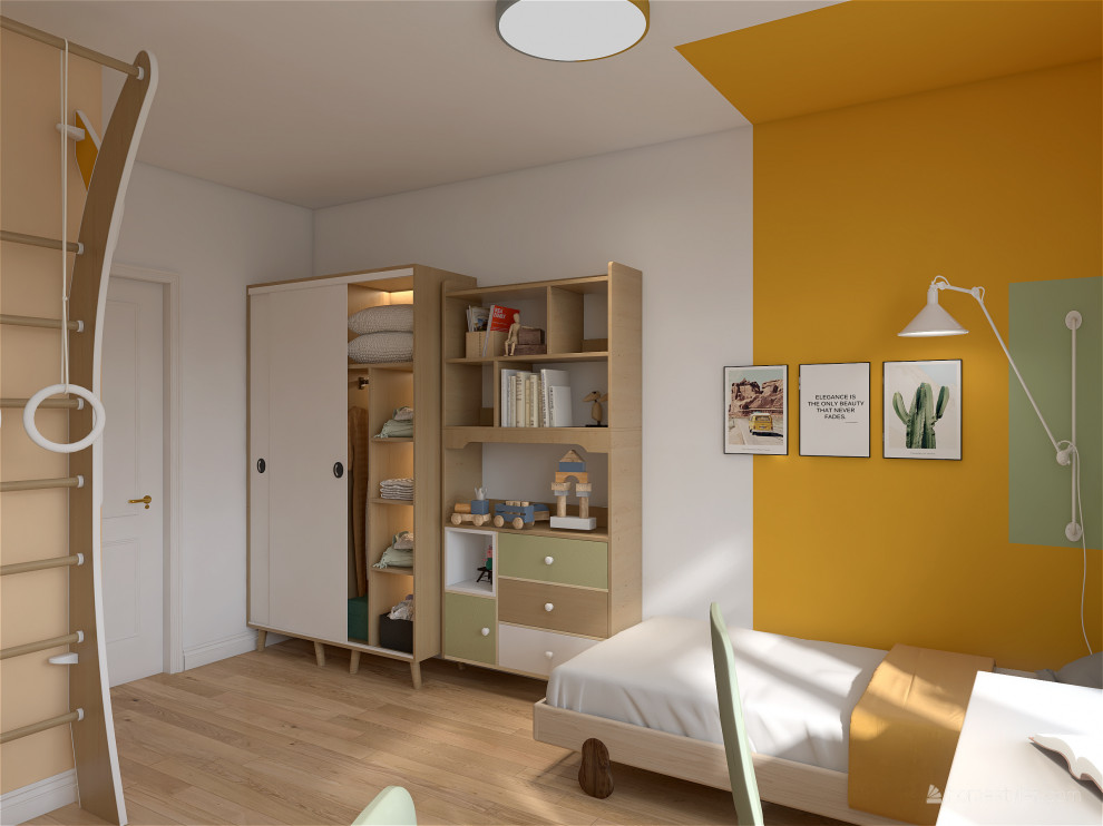 Квартира для большой семьи в скандинавском стиле