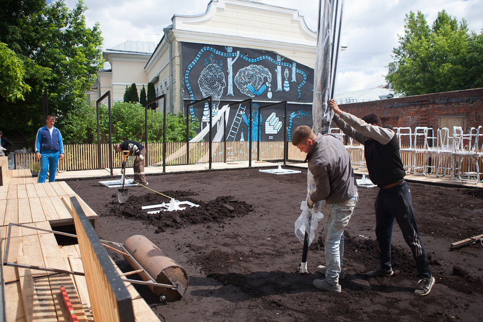 Озеленение летней веранды Dewar's Powerhouse