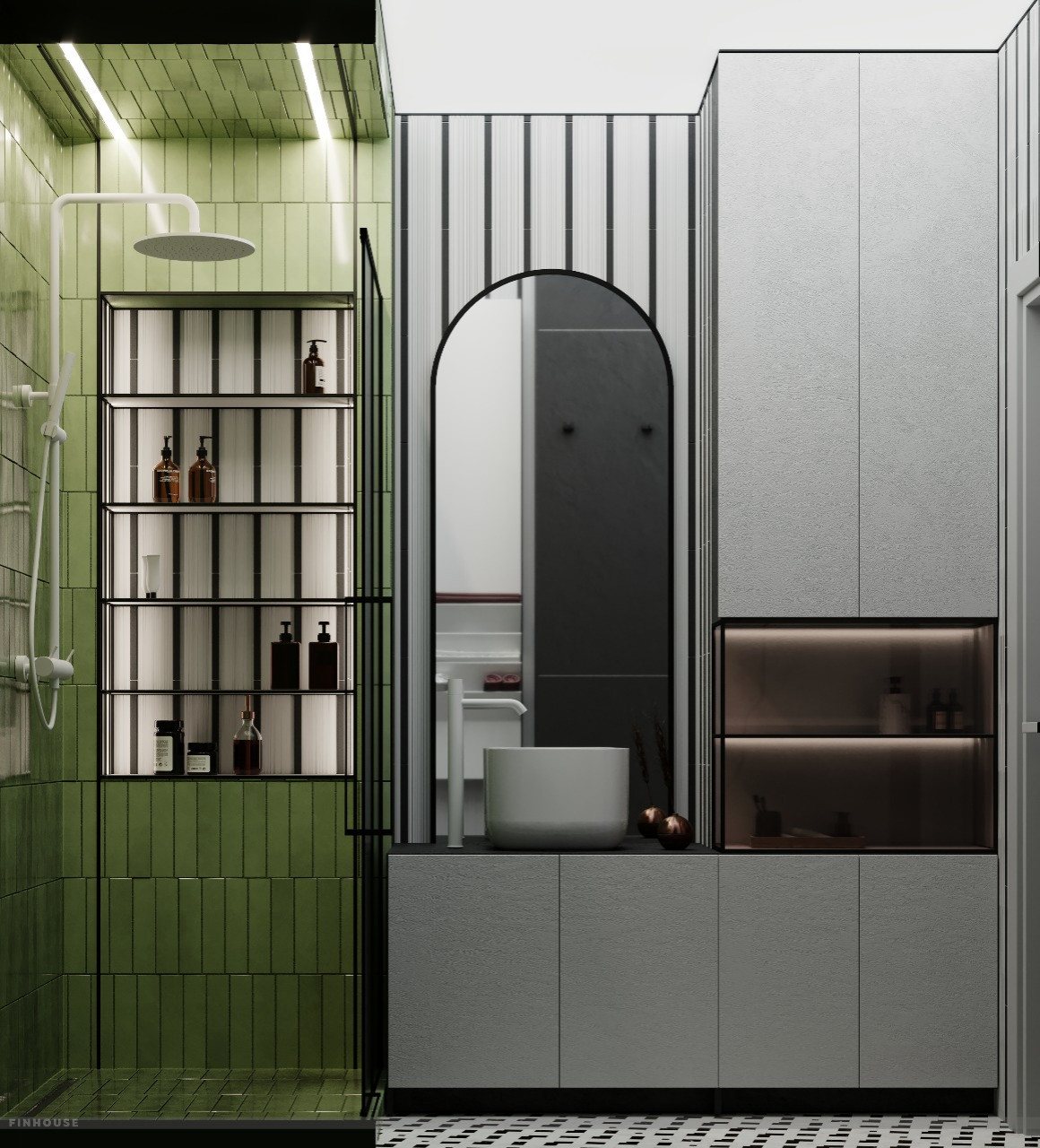 Проект двухкомнатной квартиры (57 м²) в Санкт-Петербурге