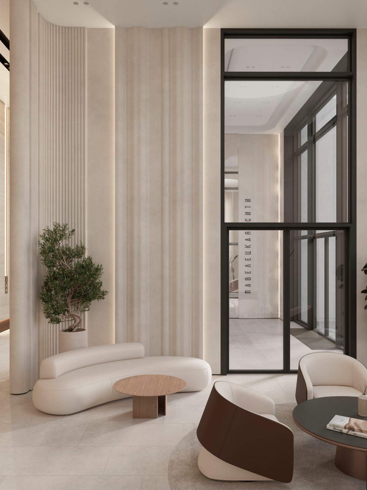 Общественные зоны жилого комплекса "Павелецкая сити"