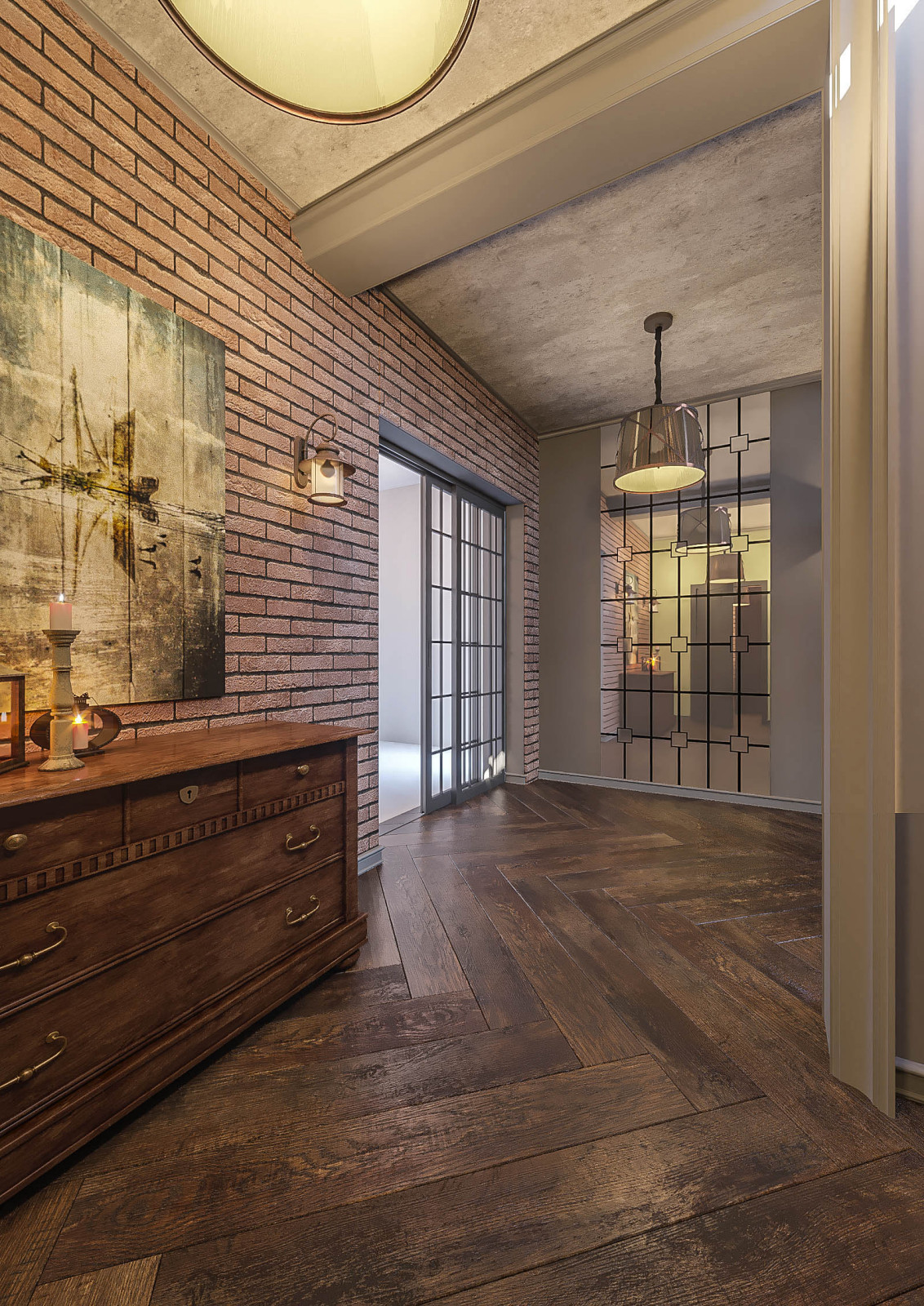 Прихожая с лестничным холлом