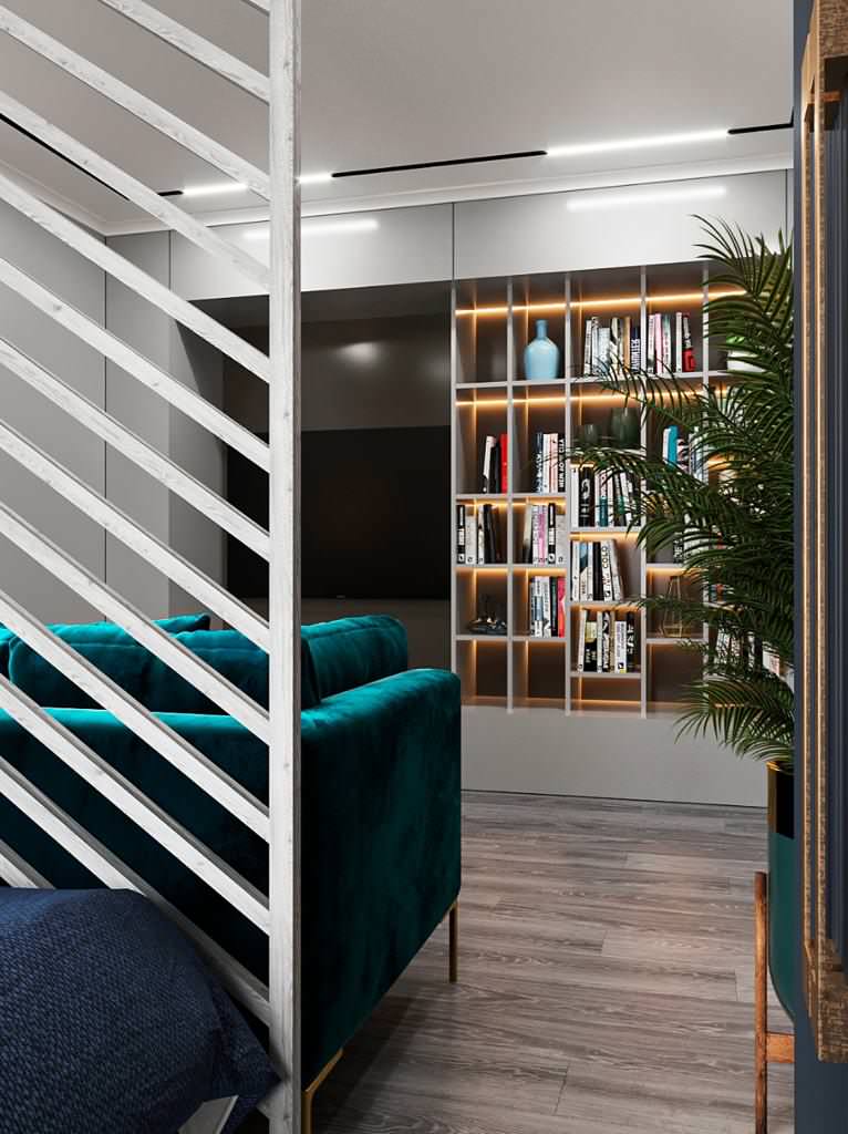 яркий интерьер для web дизайнера