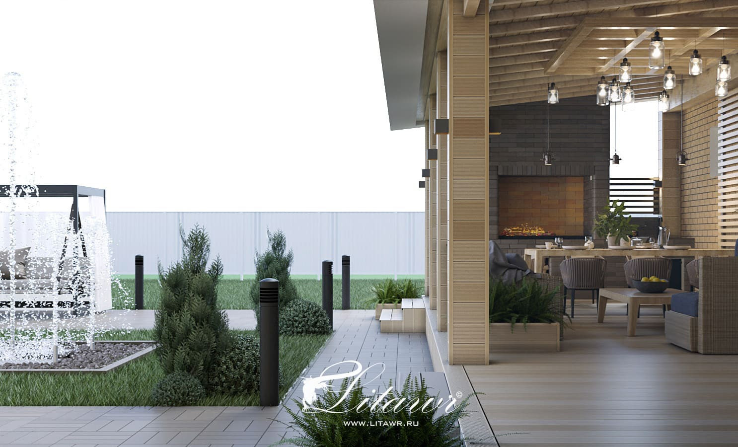 Обложка проекта: Дизайн беседки