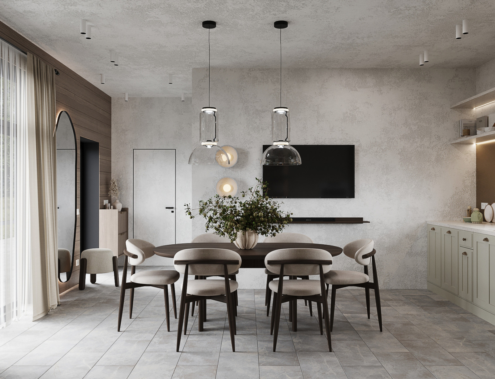 Частный дом в стиле джапанди