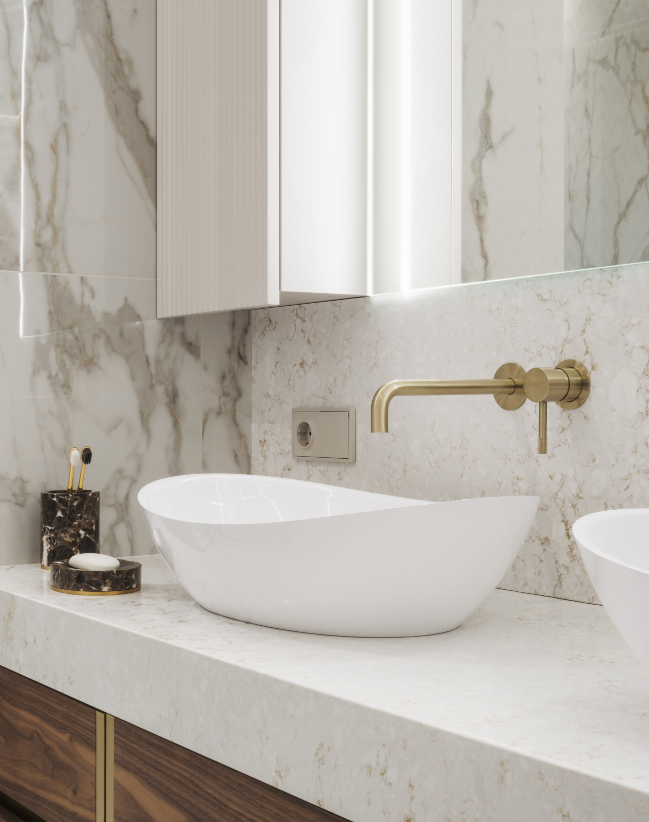 Реализация современной четырехкомнатной квартиры площадью 170 м²