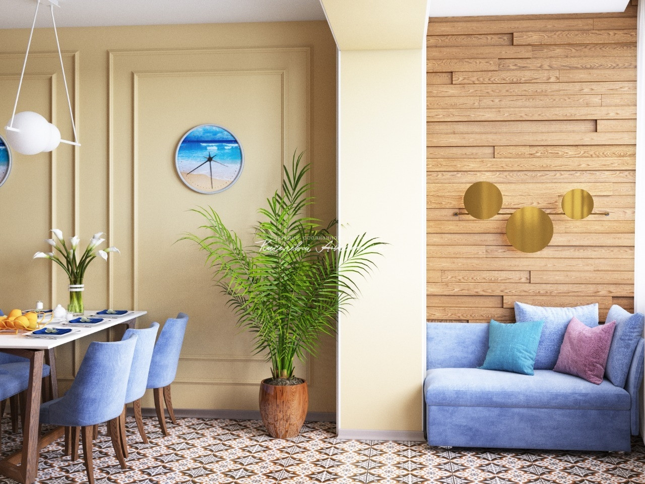 Современная квартира в Москве для молодой девушки