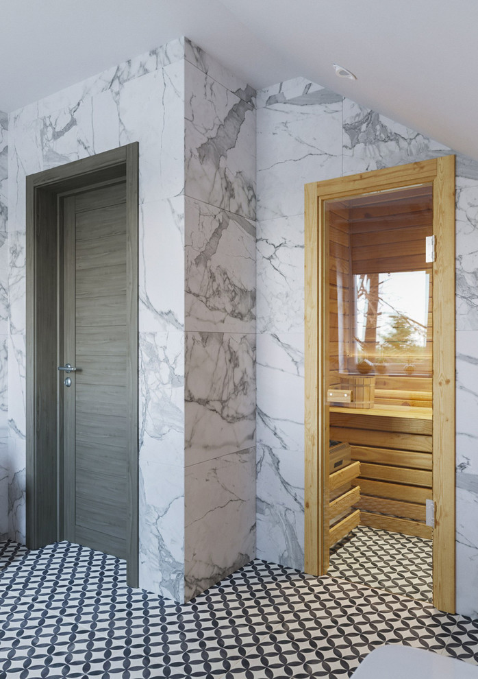 Мансардный этаж в сканди стиле