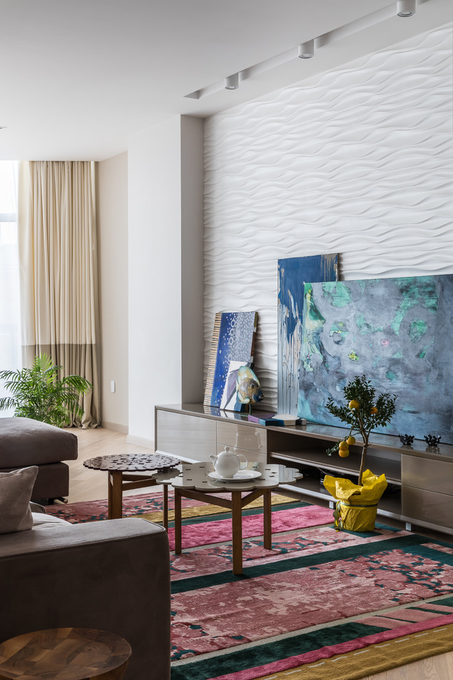 Интерьер частного дома с яркими акцентами