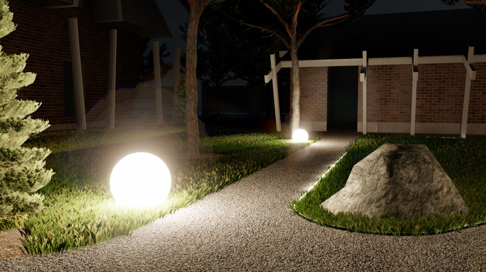 Участок ночью