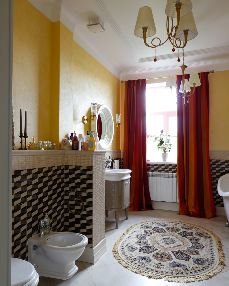 Интерьер двухэтажного дома в пригороде