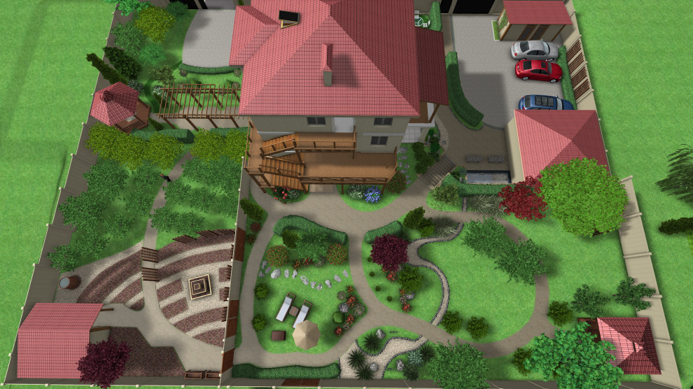 Приусадебная территория минигостинницы