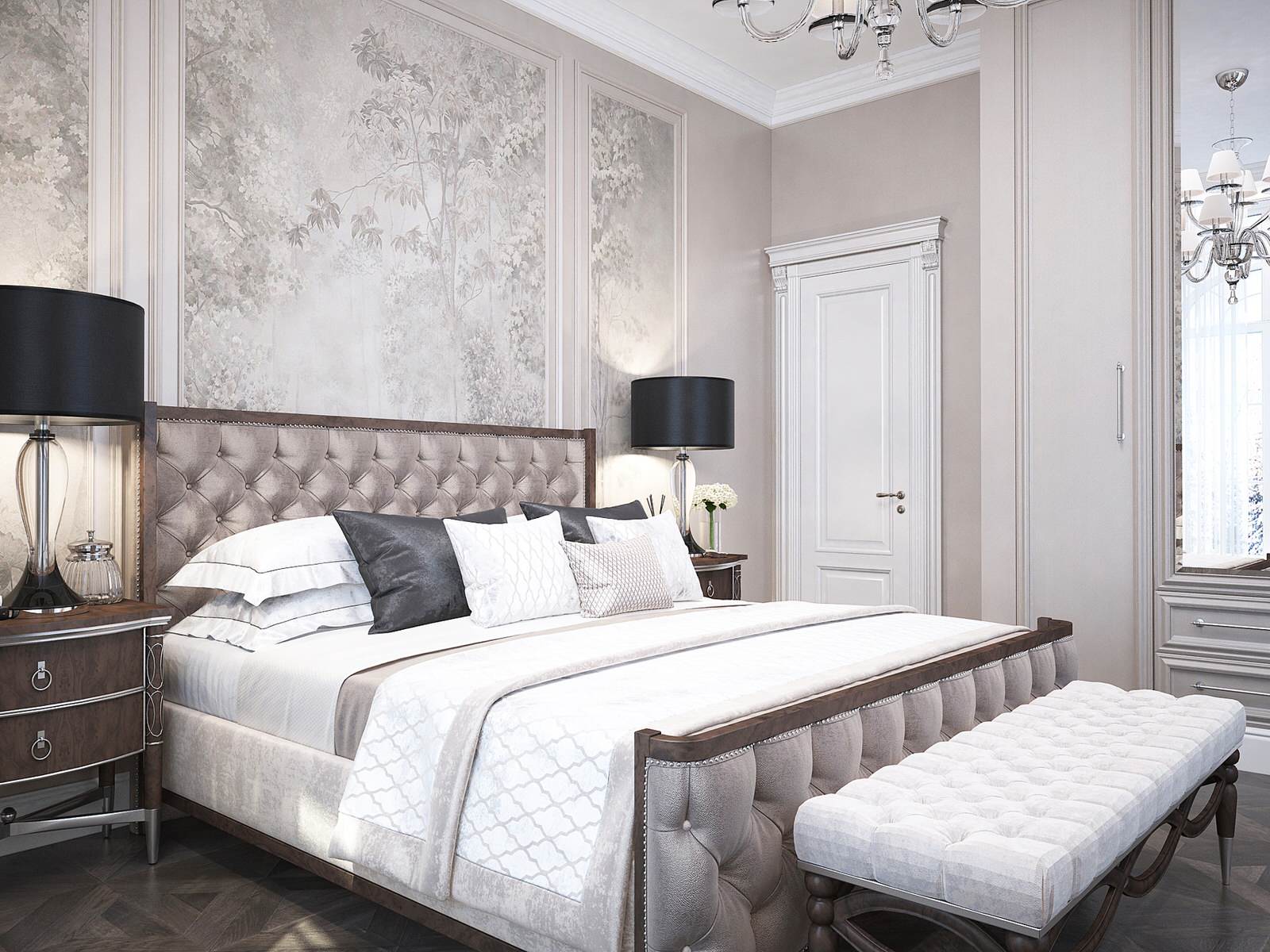 Гостевая спальня в доме с видом на Волгу