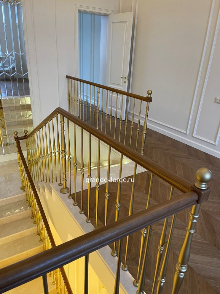 Лестница, стальное ограждение, фабрика Grande forge(Франция), коллекция "Рондо"