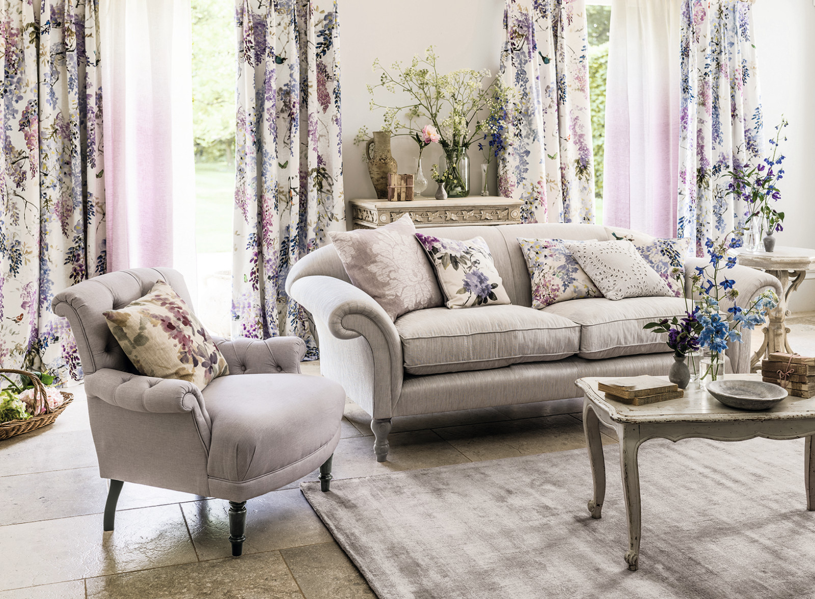 Ткани и обои Waterperry от Sanderson