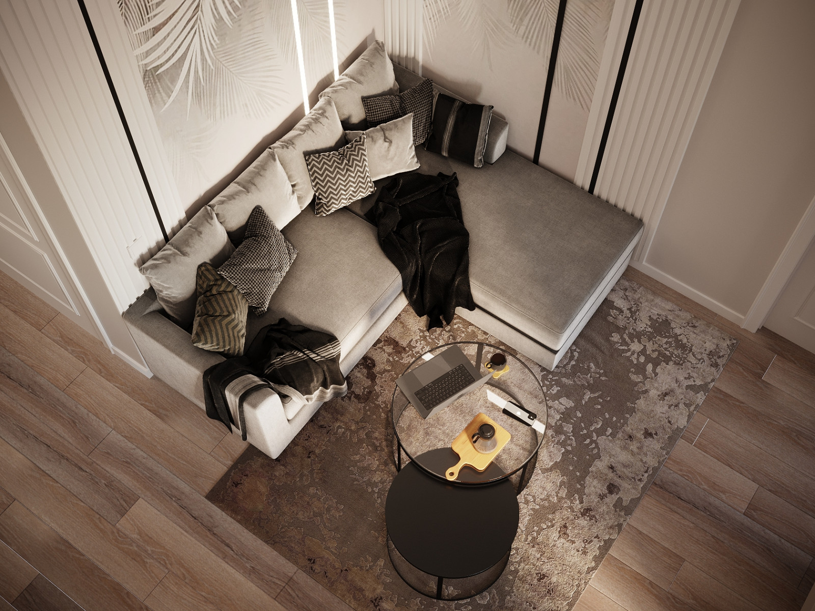 Интерьер трехкомнатной квартиры в стиле Неоклассика