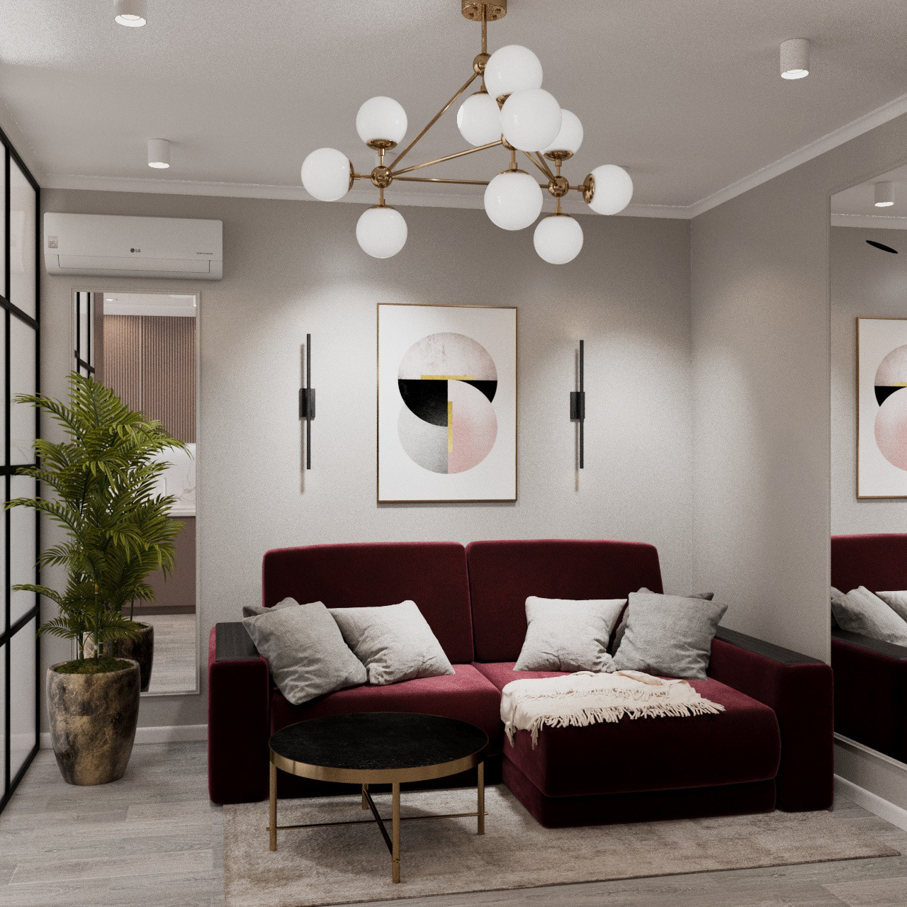 Дизайн 1-комнатной квартиры