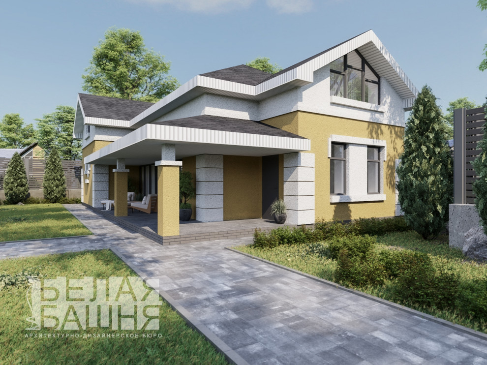 Обложка проекта: Гостевой дом с банным комплексом и бассейном общей площадью 176 кв.м.