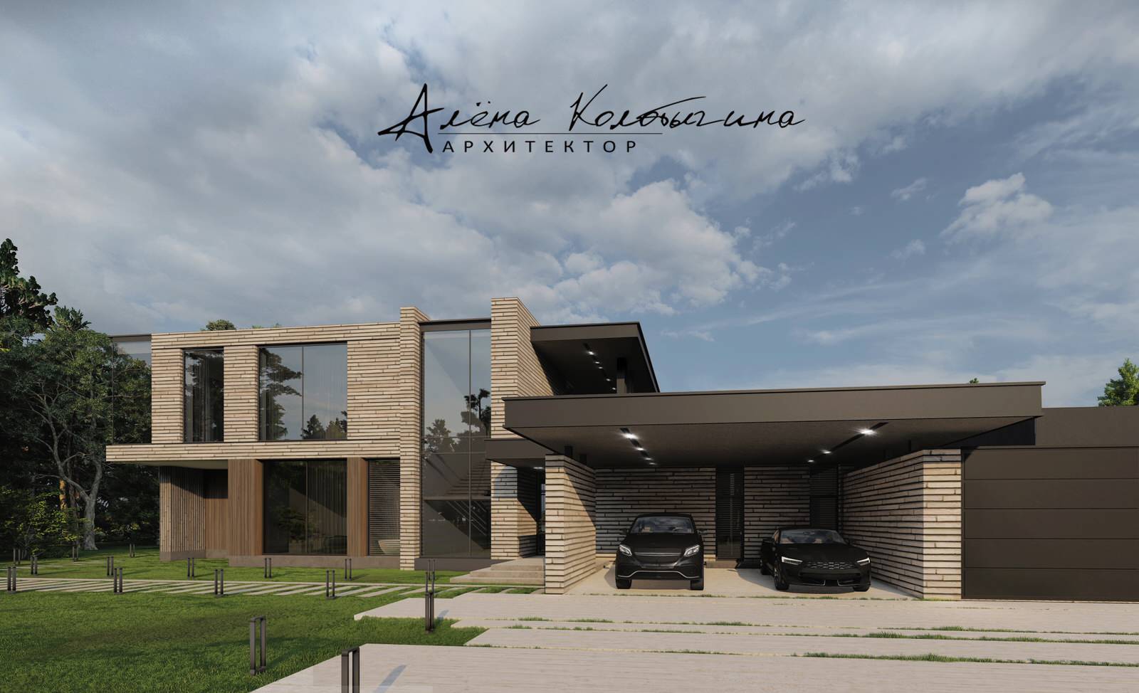 Дом в стиле европейский минимализм 712 м.кв