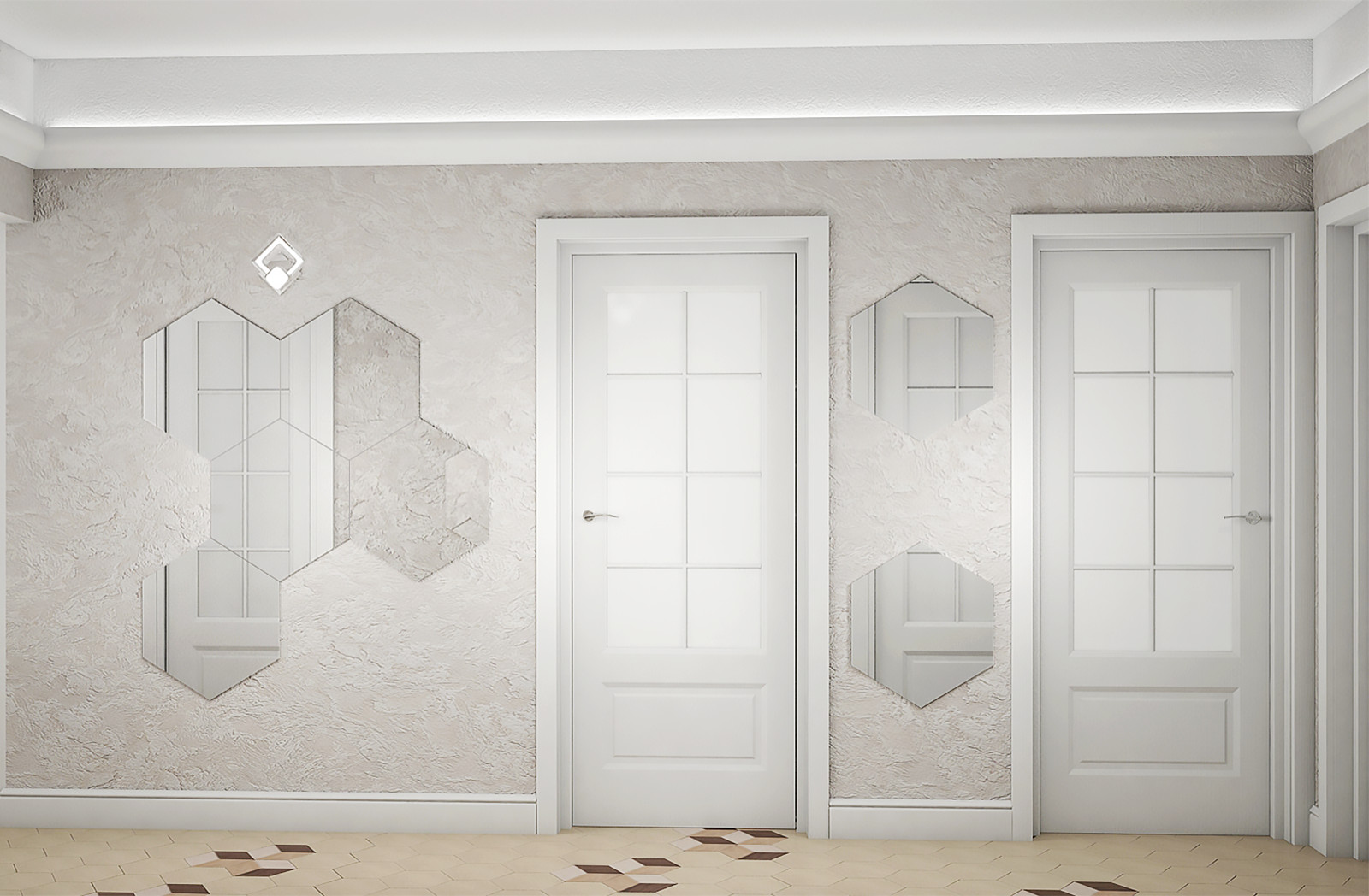 Дизайн интерьера 4-х комнатной квартиры S-79,0кв.м.