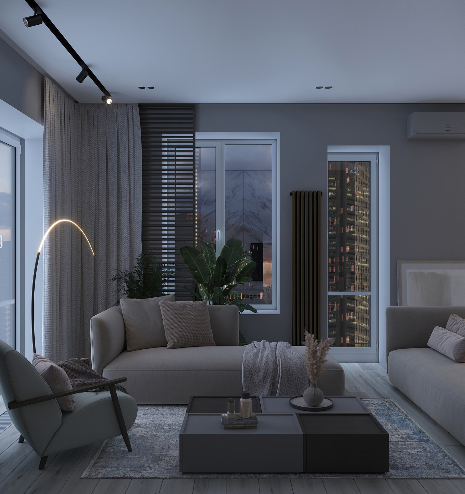 Вечерняя атмосфера в уютной квартире