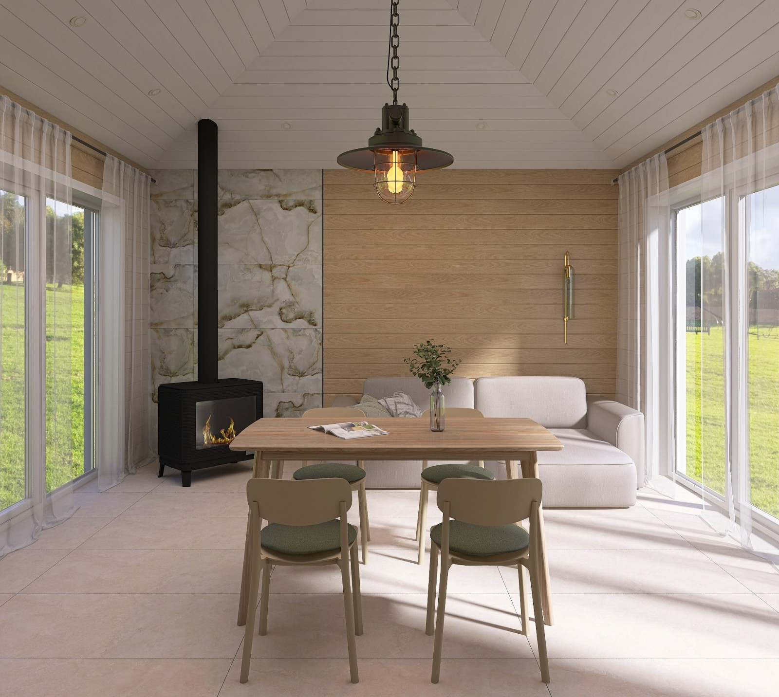 Обложка проекта: Летняя кухня в Заокском районе