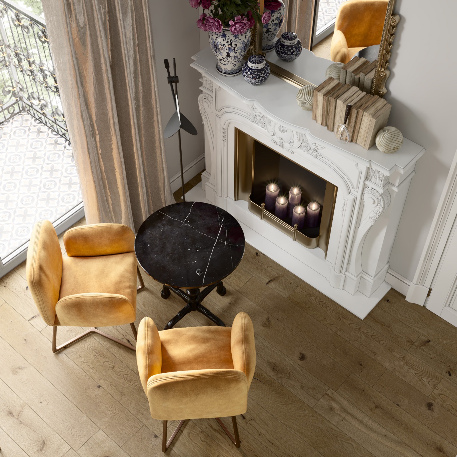 ДИЗАЙН-ПРОЕКТ КВАРТИРЫ В ВАРШАВЕ В РОМАНТИЧНОМ СТИЛЕ