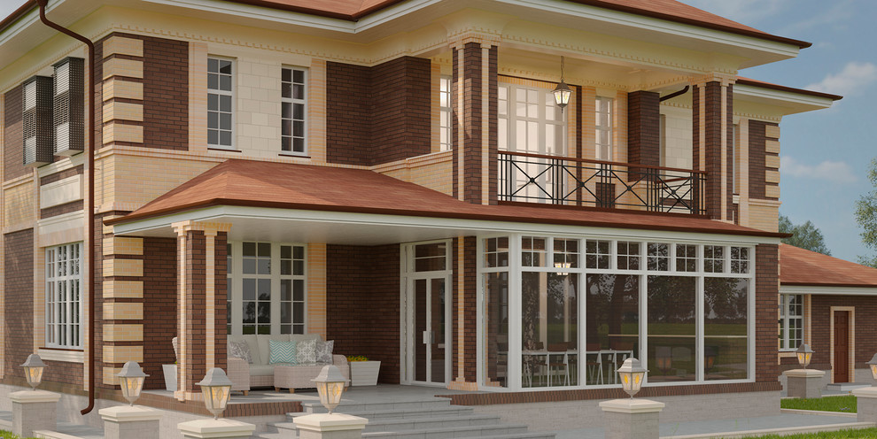 Обложка проекта: Загородный дом с панорамным остеклением