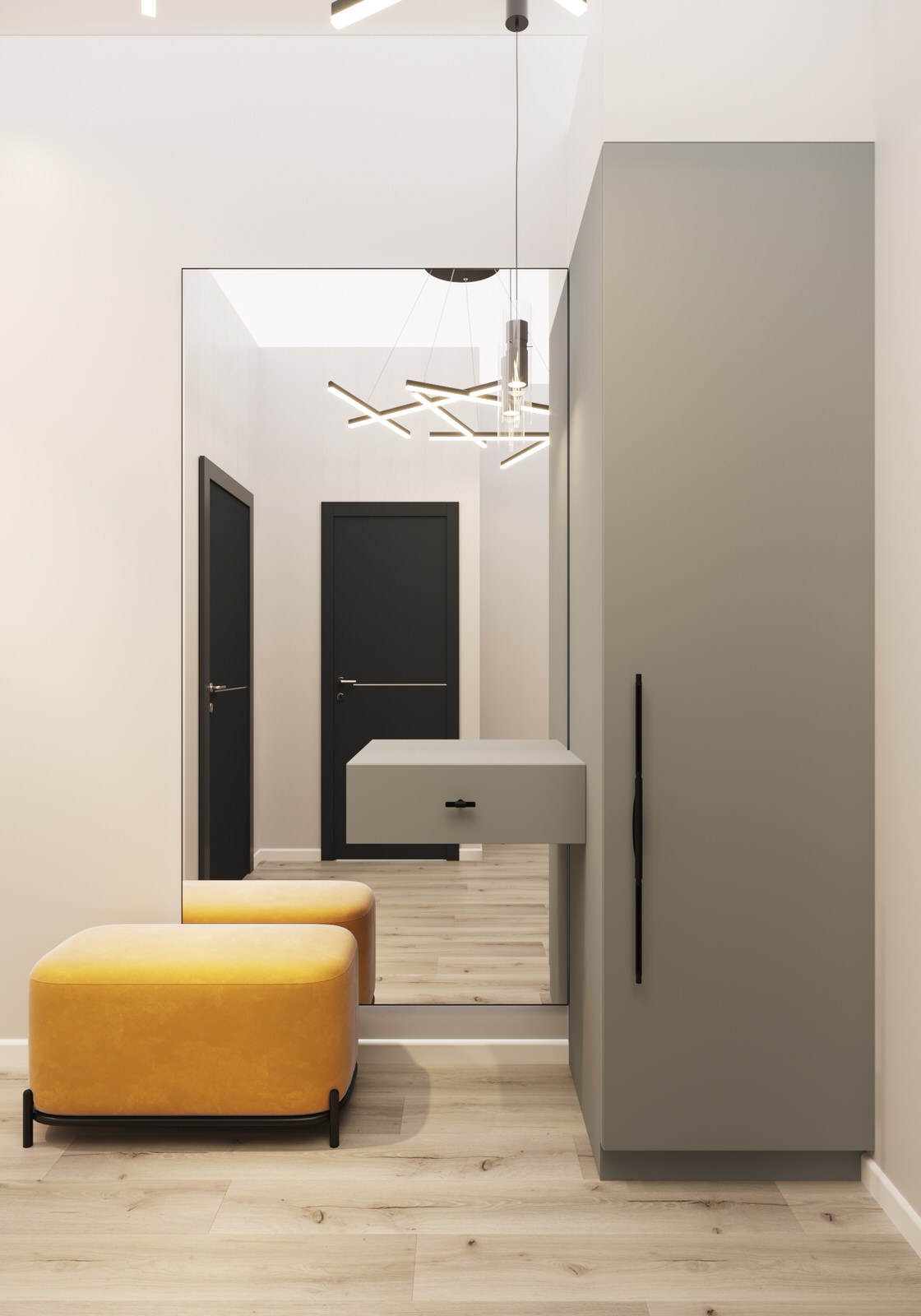 Двухкомнатная квартира общей 69 м2 в ЖК "Гагаринские высотки"