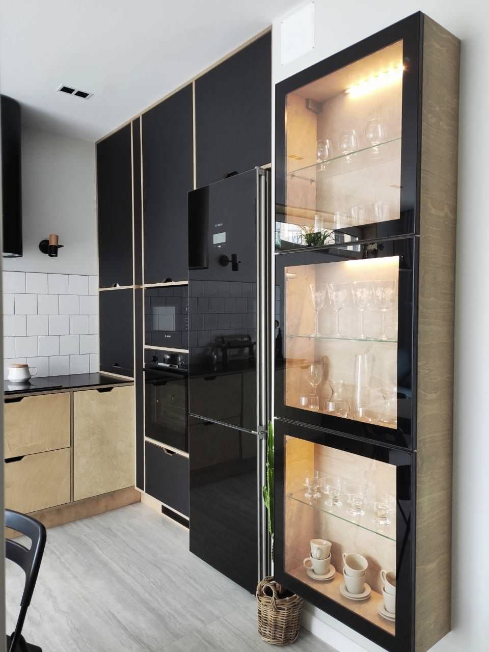 Кухня из фанеры и пластика FENIX