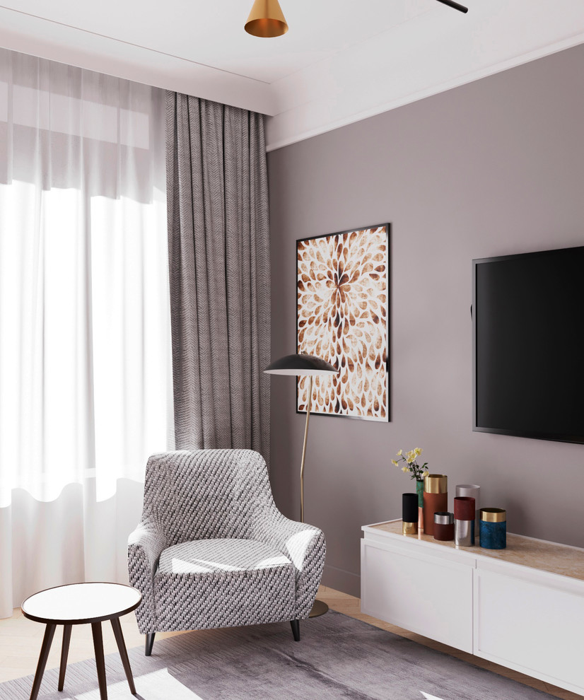 Кухня-гостиная с яркими акцентами