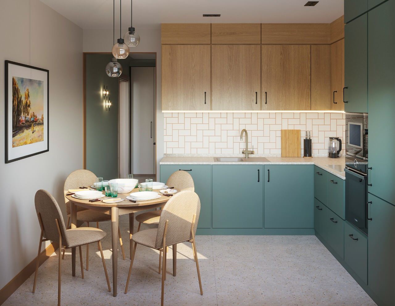 Мидсенчури по-московски. 3-х комнатная квартира 75 кв.м. на Юго-Западе