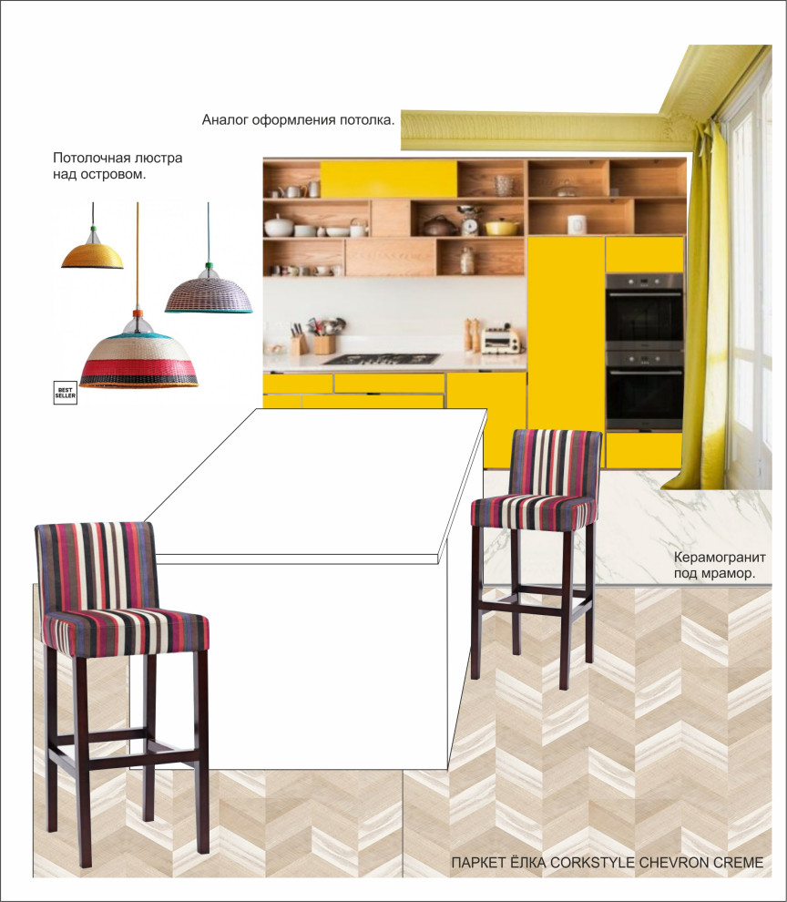 Концептуальные коллажи для частных интерьеров.