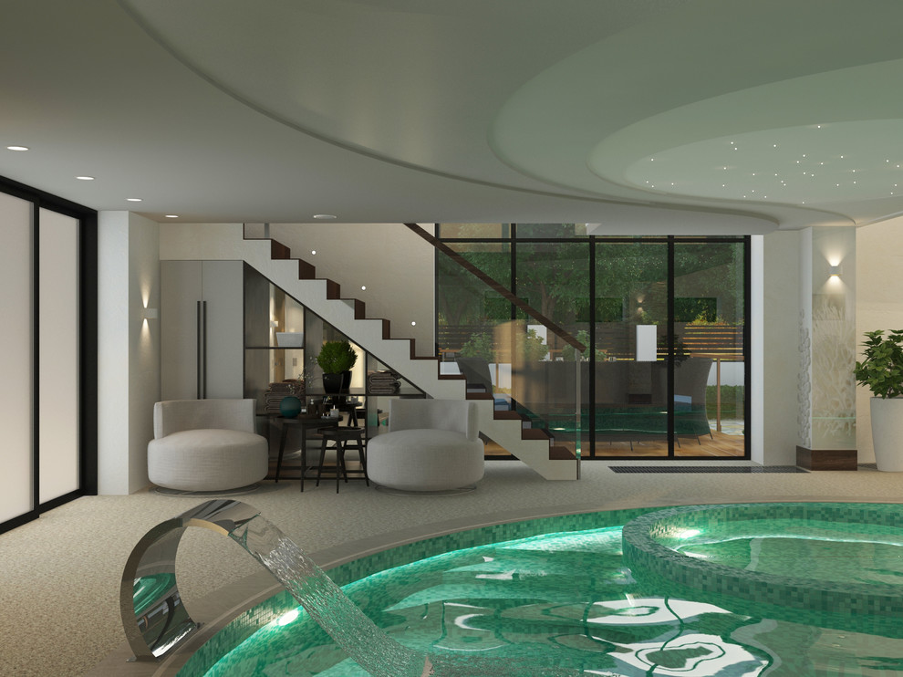 Проект дома с бассейном