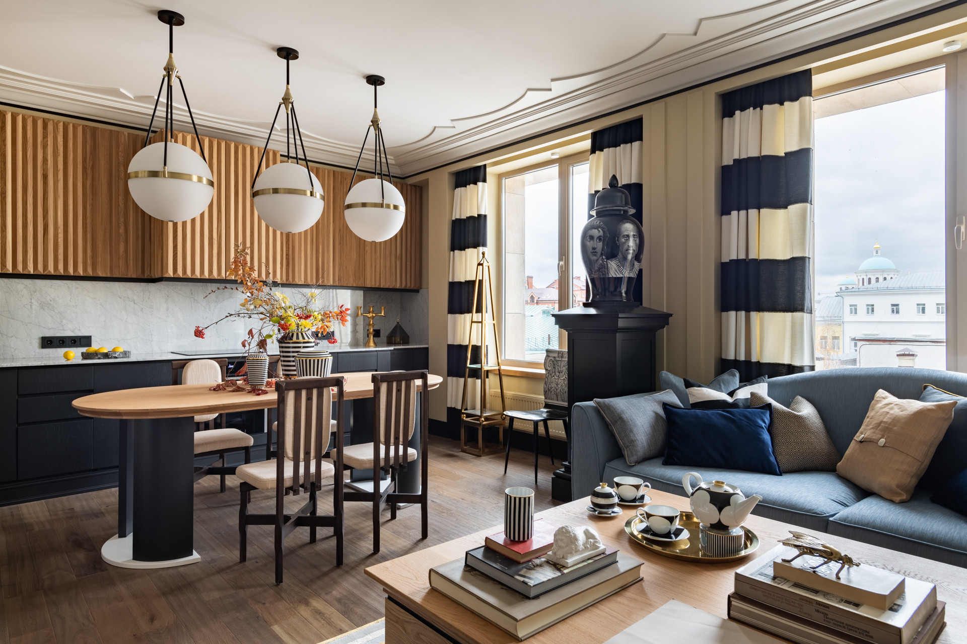 Houzz тур: Казанский интерьер, вдохновленный зимним Ленинградом