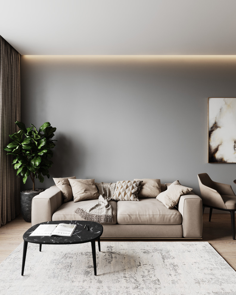 Обложка проекта: ЖК SAVIN HOUSE, кухня-гостиная