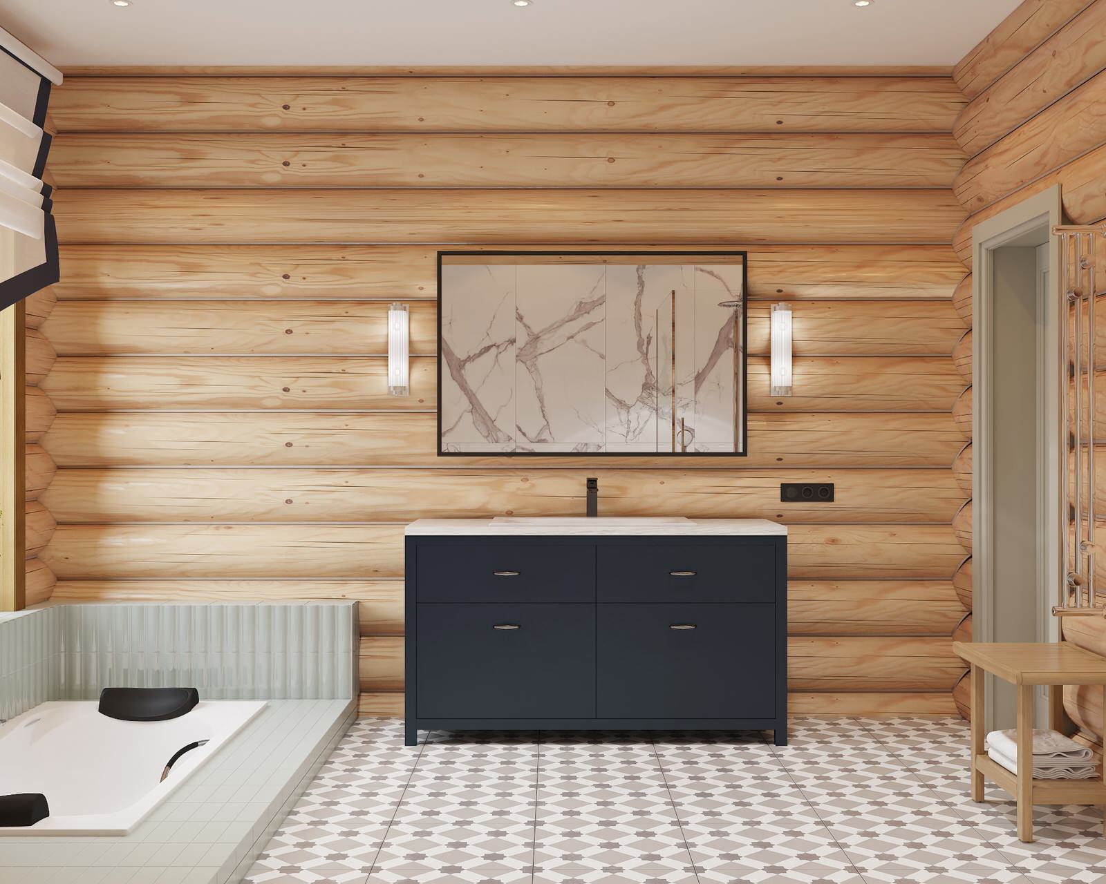 Дизайн проект дома из рубленного бревна