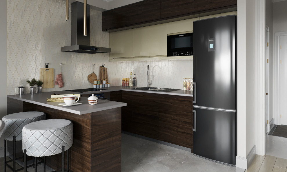 3D визуализация кухни