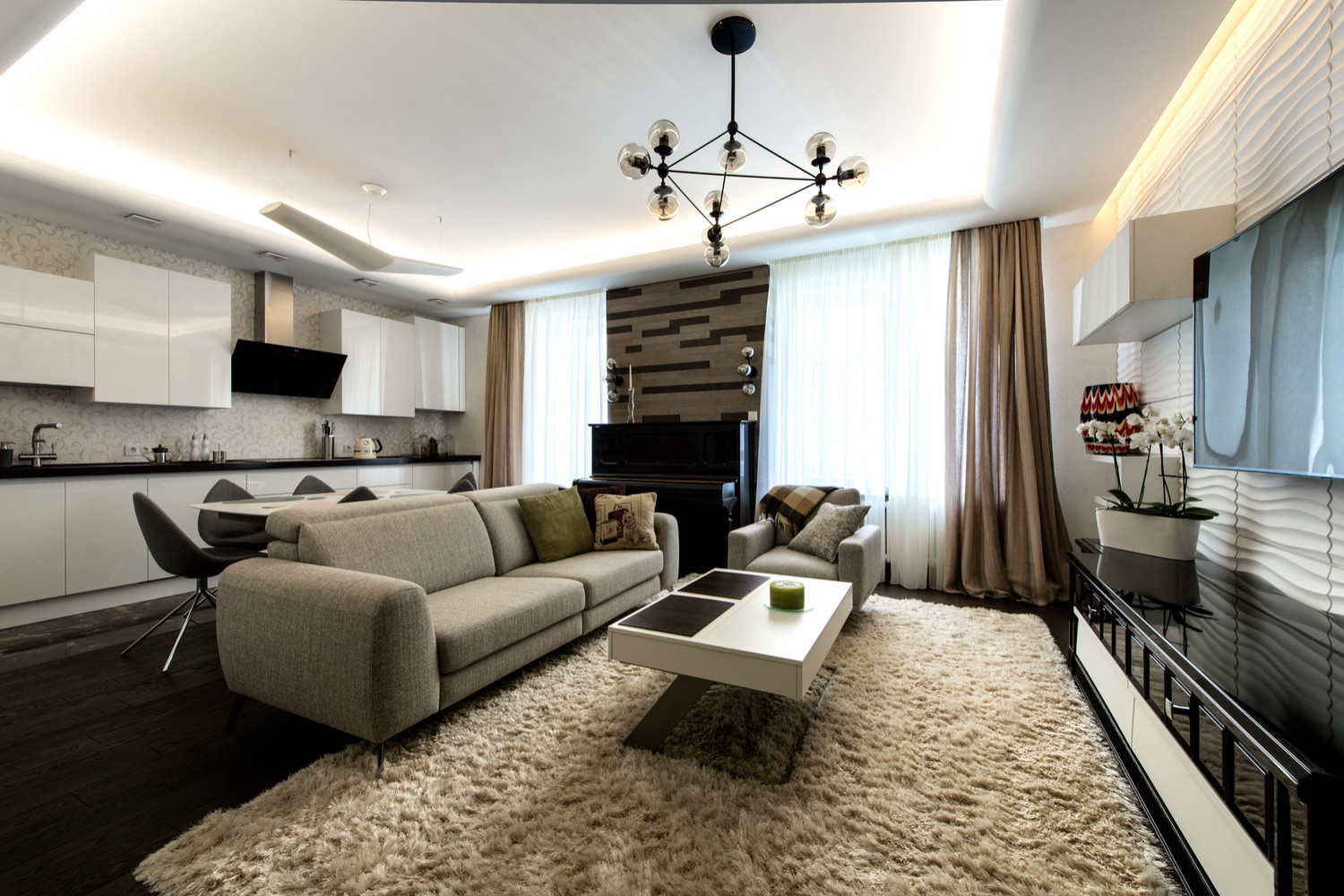 "мягкая" зона в гостиной