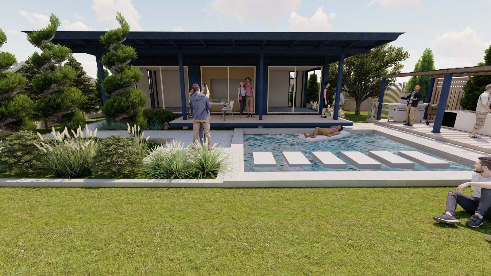 Участок Новая Рига 2 вариант.Хвойные