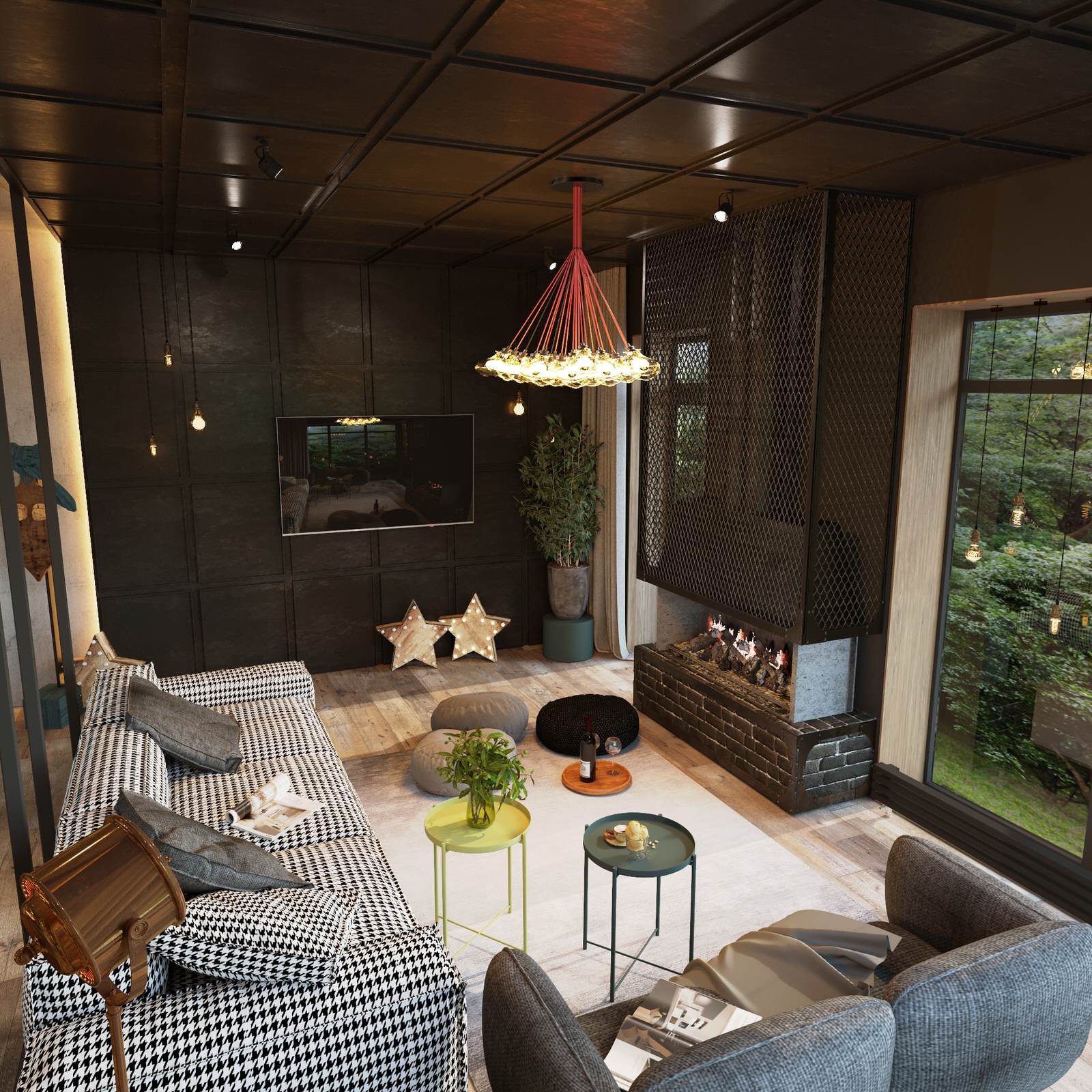 кухня-гостиная, спальня дома в КП Первомайский