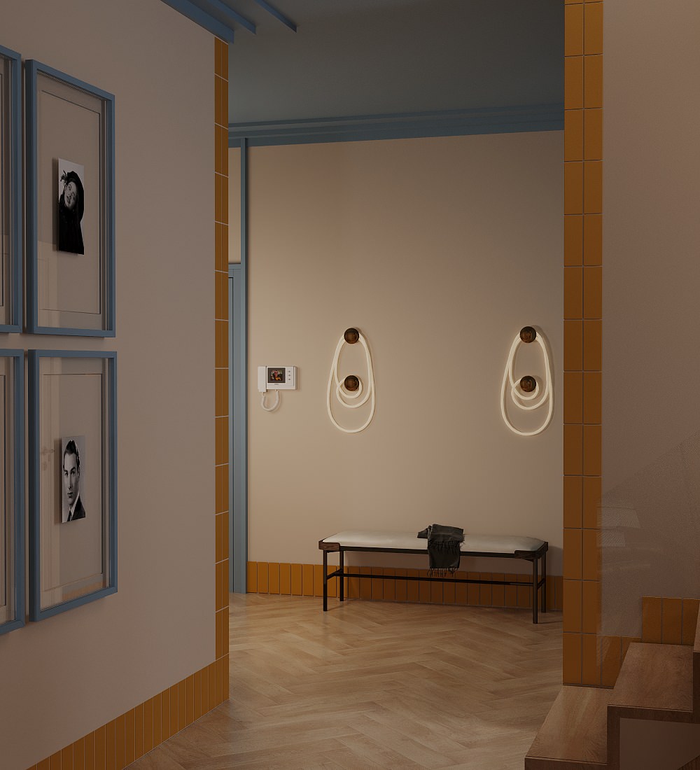 Двухэтажный дом на берегу Балтийского моря в поселке Янтарный