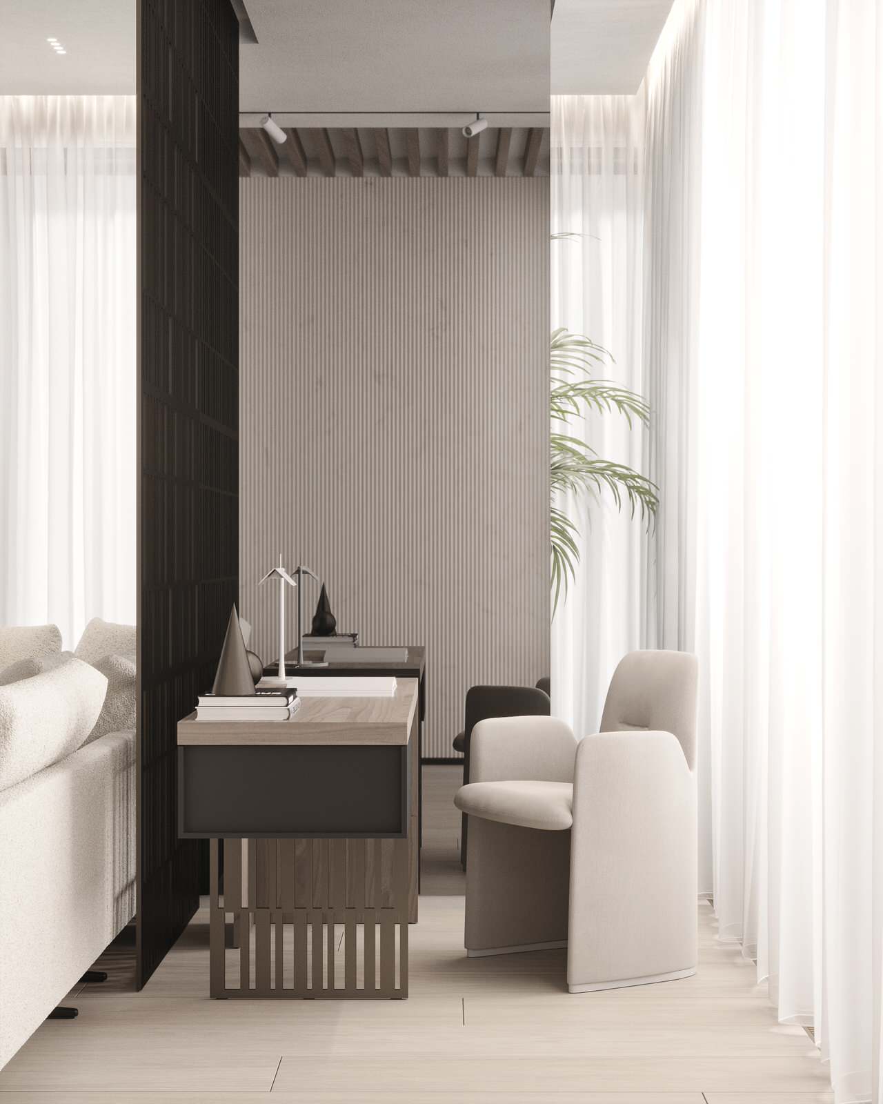 Modern megalopolis apartment