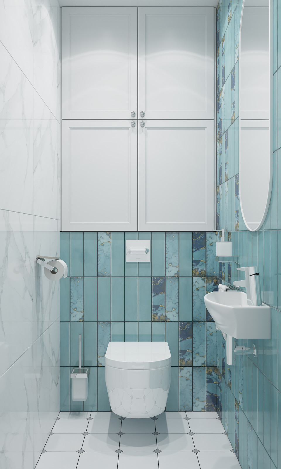 Яркая классика в трехкомнатной квартире