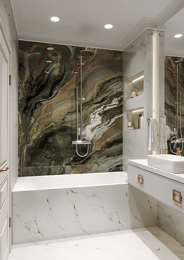 3d визуализация 2х комнатной квартиры