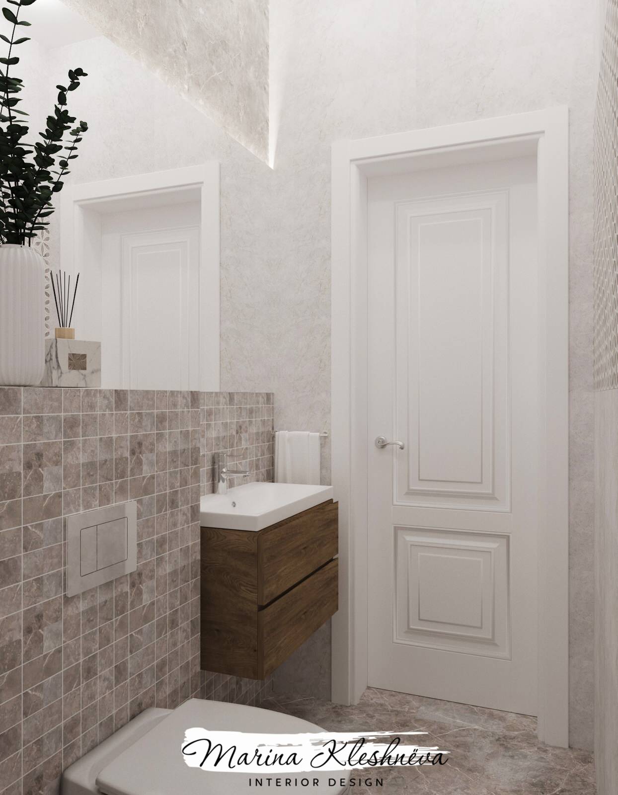 Дом в Усть-Заостровке. Гостевой санузел