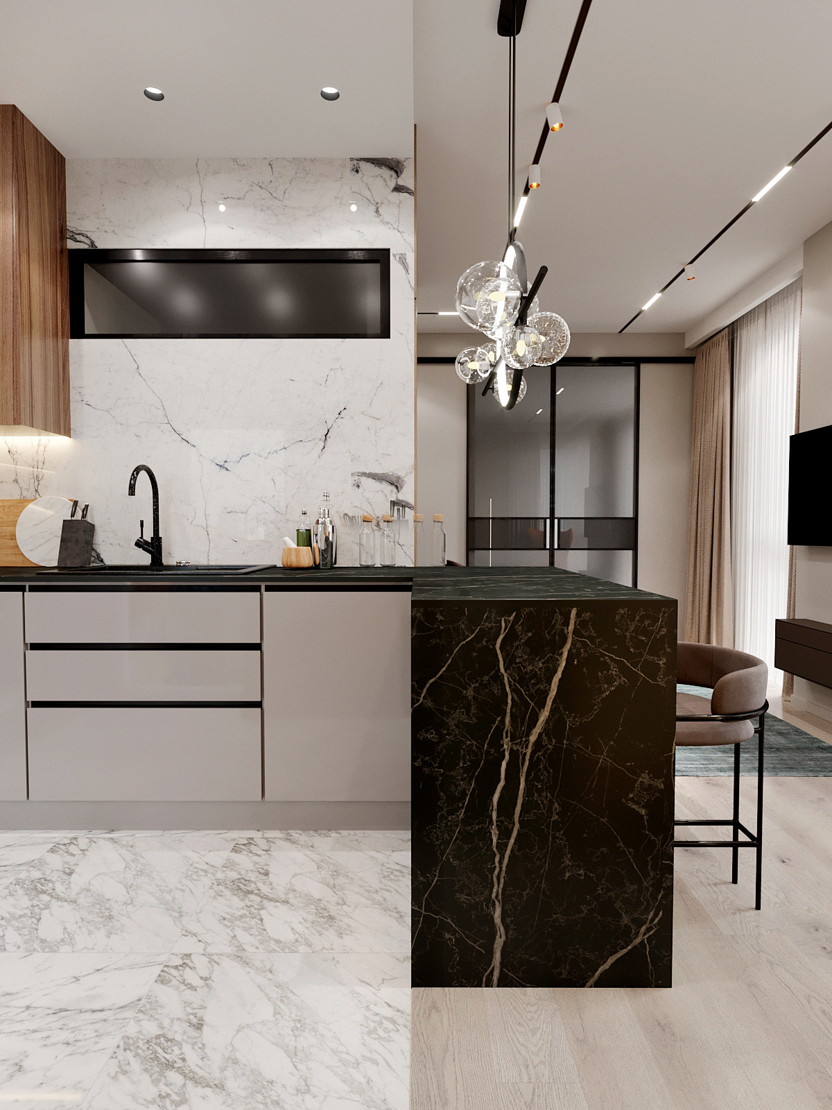 гостиная/кухня