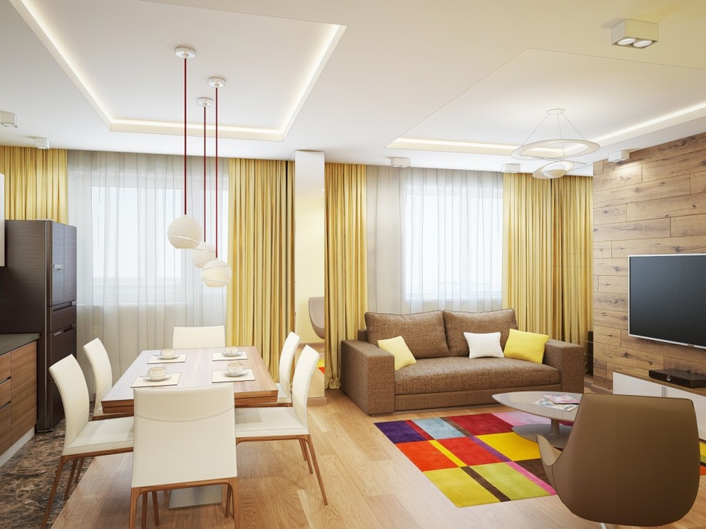 ДИЗАЙН-ПРОЕКТ ДВУХУРОВНЕВОЙ КВАРТИРЫ 203 М2