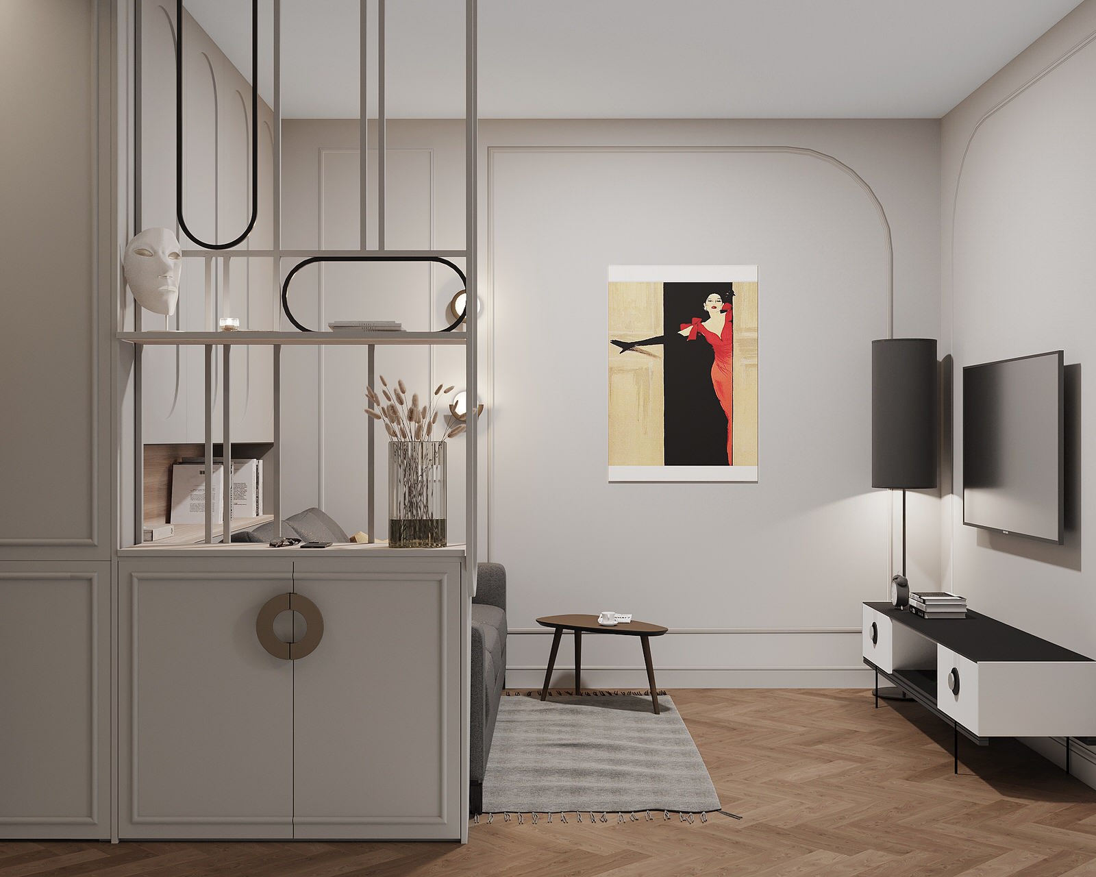 Кухня-гостиная в евродвушка