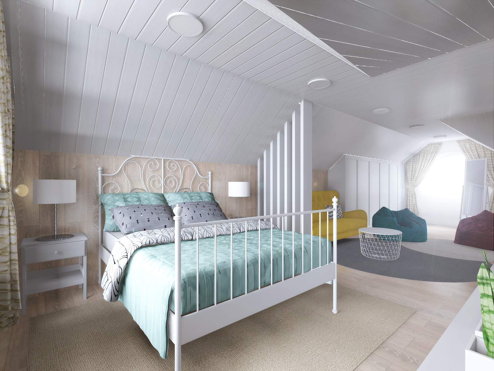 Детская на мансарде